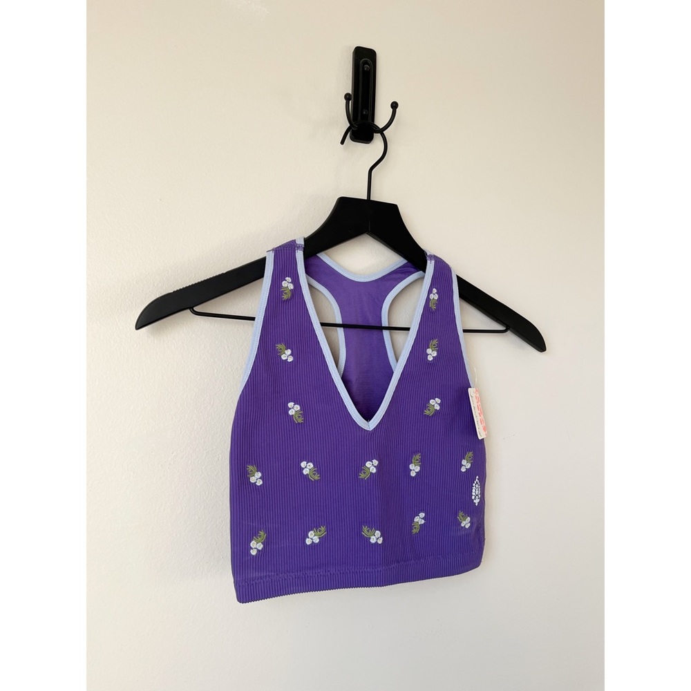 free people movement • embroidered free throw bra